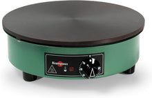 Load image into Gallery viewer, KRAMPOUZ Crêpière Électrique BILLIG - Plaque en Fonte Usinée Diamètre 40 cm - 220-240 Volts et 3000 Watts - Véritable Crêpière Traditionnelle Bretonne Familiale - Fabriquée en France - Réf CEBPA4AO-KR