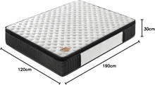 Load image into Gallery viewer, sensoreve November- Matelas Elekctra 140x190cm- Épaisseur 30cm- Hybride: Ressorts ensachés+Mousse Mémoire de Forme - Soutien Tonique &amp; indépendance de Couchage-Label SANITIZED(Anti bactérien/acarien)