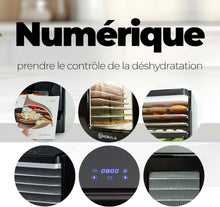Load image into Gallery viewer, Nebula Déshydrateur Alimentaire | 6 Plateaux Acier Inoxydable | Contrôle Tactile LED | Température Réglable 35-70°C | Deshydrateur Fruits Et Légumes | Deshydratateur Alimentaire | 400W