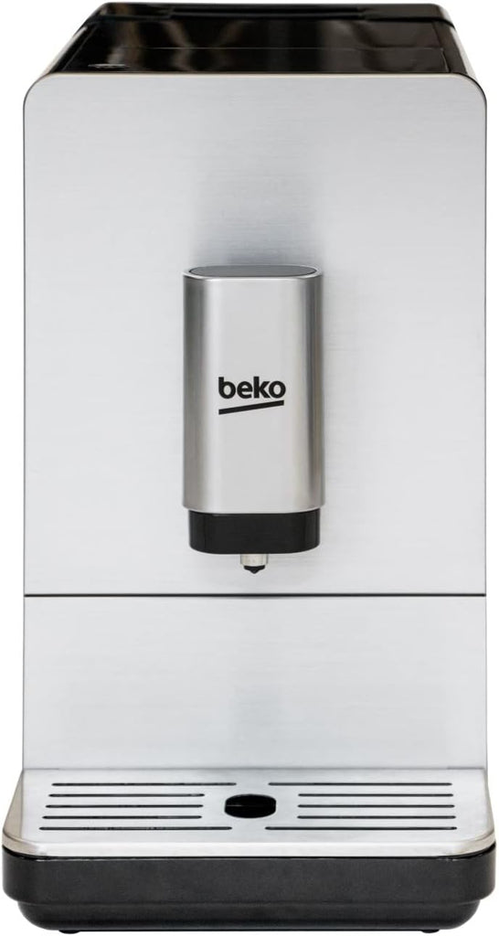 BEKO, Machine à café, expresso automatique, 1350 W / 19 bars, Capacité café : 125 g, Capacité eau : 1,4L, Système autonettoyant, 5 niveaux de broyage, Arrêt automatique, Façade Inox Brossé