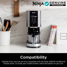 Load image into Gallery viewer, Ninja CREAMi Deluxe Ice Cream &amp; Frozen Treat Maker for Ice Cream, Sorbet, Milkshakes, Frozen Yogurt, &amp; More, 11-in-1, XL Capacity, Silver, Includes (2) Family-Sized 24 oz. Tubs, NC501
