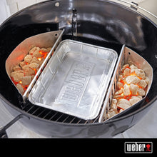 Load image into Gallery viewer, Weber Q1400 Barbecue électrique avec support, surface de cuisson 43 x 32 cm, nomade, grille en fonte émaillée divisée en 2 parties, couvercle et cuve en fonte d'aluminium - Gris foncé (52020853)