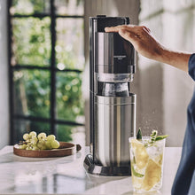 Load image into Gallery viewer, SodaStream Duo Sparkling Water Machine for Glass Jug | Pack of 2 Glass Jugs 1L + 1 Bottle 1L Dishwasher Safe + 1 60L Gas Refill Clip On | Black [Amazon Exclusive]