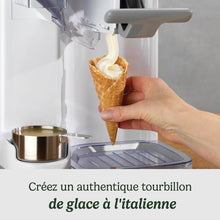 Load image into Gallery viewer, Cuisinart Sorbetière | machine à crème glacée, yaourt glacé, gelato, sorbet, sans produits laitiers | Distributeur de garniture | facile à utiliser | 1.42L fait 6 portions | Prêt en 20mins | ICE48U