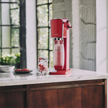 Load image into Gallery viewer, SodaStream ART Sparkling Water and Soda Machine | Pack of 1 Bottle 1 L + 1 Bottle 0.5 L Dishwasher Safe + 1 60L Gas Refill Clip On | Black [Amazon Exclusive]