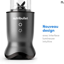 Load image into Gallery viewer, Nutribullet Pro 1200, Blender électrique, Broyeur, Smoothie Blender, Blender multifonctions, puissance 1200w, verres 700ml et 900ml, noir, NB120MB