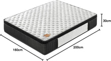 Load image into Gallery viewer, sensoreve November- Matelas Elekctra 140x190cm- Épaisseur 30cm- Hybride: Ressorts ensachés+Mousse Mémoire de Forme - Soutien Tonique &amp; indépendance de Couchage-Label SANITIZED(Anti bactérien/acarien)