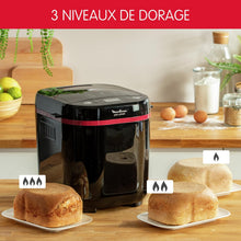 Load image into Gallery viewer, Moulinex OW220830 Bread Maker with 17 Programmes Plastic Black/Purple 31 x 29 x 29 cm