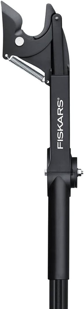 Fiskars Coupe-Branches Multifonctions Télescopique, pour Bois vert et Rameaux, Revêtement antiadhésif, Lame en acier/manche en aluminium, longueur 2,4 - 4 m, noir/orange, UPX86, 1023624