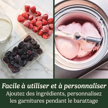 Load image into Gallery viewer, Cuisinart Sorbetière - Fait de la crème glacée, du gelato, du sorbet et du yogourt glacé en 40 minutes - Desserts maison - Facile à utiliser - Acier inoxydable - ICE100BCU