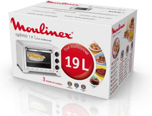 Load image into Gallery viewer, Moulinex Oven, 33 L, Rotating heat, Advanced convection, 6 cooking modes, Thermostat adjustable up to 240°C, Timer 120 min, Reversible grill, Silicone oven mitts, Optimo Black OX464811