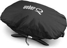 Load image into Gallery viewer, Weber Q1400 Barbecue électrique, surface de cuisson 43 x 32 cm, nomade, grille en fonte émaillée divisée en 2 parties, couvercle et cuve en fonte d'aluminium - Gris foncé (52020053)