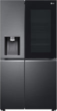 Load image into Gallery viewer, LG GSXV91MCAF Réfrigérateur combiné - Side by Side, 635L, InstaView, Total No-Frost, Compartiment congélation, Distributeur d'eau et glace UVnano, Compresseur Inverter Linear, Wi-Fi, Noir, Classe F