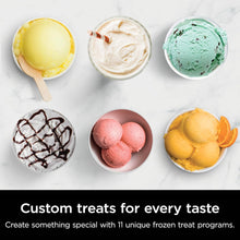 Load image into Gallery viewer, Ninja NC301 CREAMi Ice Cream Maker, for Gelato, Mix-ins, Milkshakes, Sorbet, Smoothie Bowls &amp; More, 7 One-Touch Programs, with (2) Pint Containers &amp; Lids, Compact Size, Perfect for Kids, Silver