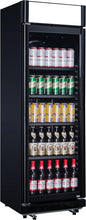 Load image into Gallery viewer, METRO Professional Réfrigérateur à Boissons GSC2360B, Acier/Verre, 62 x 63.6 x 175.3 cm, 347 L, avec Serrure, Noir