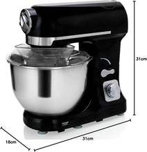 Load image into Gallery viewer, Robot Multifonctions 5l 1000w Noir Avec Hachoir Et Blender 1,5l En Verre - ROBIMIX NOIR
