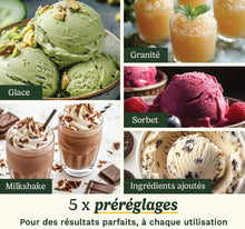 Load image into Gallery viewer, Cuisinart Sorbetière - Fait de la crème glacée, du gelato, du sorbet et du yogourt glacé en 40 minutes - Desserts maison - Facile à utiliser - Acier inoxydable - ICE100BCU