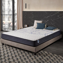 Load image into Gallery viewer, NATURALEX - Matelas PerfectSleep 180x200 - Épais 30 cm - Soutien Mousse à mémoire de Forme - Accueil Blue Latex - Confort Ferme - Respirant - 7 Zones - Réversible - Haute Densité - Fabriqué en Europe