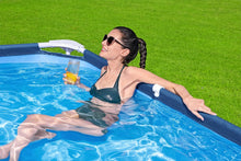 Load image into Gallery viewer, Bestway Steel Pro Frame Piscine carrée sans pompe en acier Bleu 400 x 211 x 81 cm bleu 56405