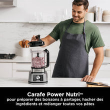 Load image into Gallery viewer, Ninja Foodi Power Nutri Blender 3-in-1 Blender for Smoothie Bowls, Thick Spreads and Iced Drinks, Automatic Programs, 2.1 L, 700 ml and 400 ml, 1200 W, Silver CB350EU