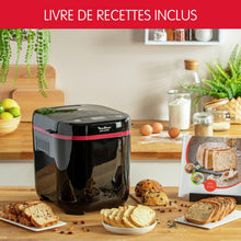 Load image into Gallery viewer, Moulinex OW220830 Bread Maker with 17 Programmes Plastic Black/Purple 31 x 29 x 29 cm