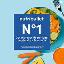 Load image into Gallery viewer, Nutribullet Pro 1200, Blender électrique, Broyeur, Smoothie Blender, Blender multifonctions, puissance 1200w, verres 700ml et 900ml, noir, NB120MB