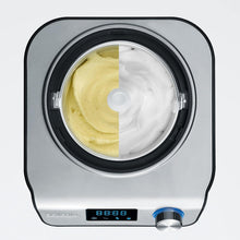 Load image into Gallery viewer, SEVERIN Sorbetière 2-en-1 Compacte 135 W, Sorbetière électrique et yaourtière d'une capacité 1,2 L, Machine à glace avec livre de recettes, noir, EZ 7407