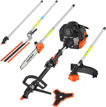 Load image into Gallery viewer, Fuxtec Débroussailleuse Thermique Multifonction 5 en 1 Multitool FX-MT152E - Easy Starter 3CV 52 cm³, Moteur 2 Temps, Élagueuse Taille Haie Coupe Bordure Avec Fil ou Lame 1 Mètre Rallonge