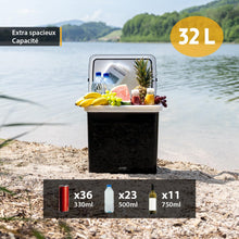 Load image into Gallery viewer, TZS First Austria 32L Portable Electric Cool Box Mini Fridge 12V 230V Car Camping Cooler Box Thermoelectric Cooler Box