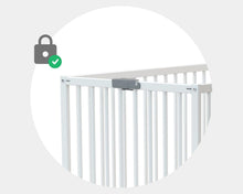Load image into Gallery viewer, WEBABY - Lit bébé pliant 60x120cm Blanc | Bois massif | Dès la naissance |Confort de sommeil | Sommier à lattes | Compact | Transportable | Pliable |Gain de place | Lit de voyage
