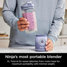 Load image into Gallery viewer, Ninja Blast Max, Portable Blender + Twist &amp; Go, Personal Smoothie, Blend, Ice Crush, 3 Programs, Cordless, 22 oz removable Vessel, Dishwasher Safe, Leakproof, Pink, BC251PK