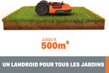 Load image into Gallery viewer, WORX LANDROID Vision WR206E.1, Robot Tondeuse sans Fil périphérique 600 m² Surf.Max 700 m², Installation en 30 Min, Caméra 4K + IA Adaptative, évite Tous Les Obstacles, Coupe des Bordures, Multizone