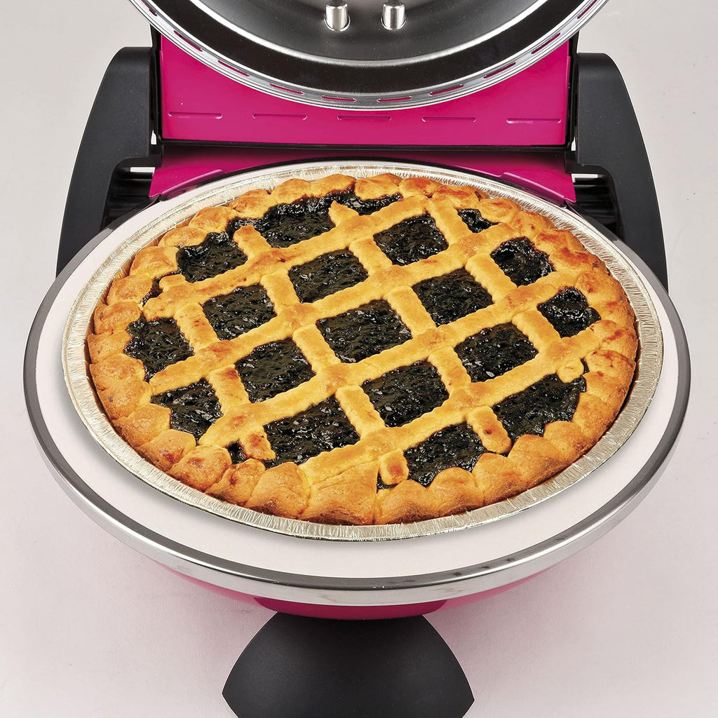 G3 Ferrari G10006 Pizza Express Delizia, 1200 W Pizza Oven, Adjustable Thermostat up to 400°C, Cooks Tasty Pizza in 5 Minutes, Double Resistance, Recipe Book and Spatulas Included - Black