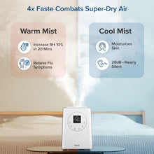 Load image into Gallery viewer, LEVOIT OasisMist 1000S (10L) Smart Humidifier for Home Large Room Bedroom, Last 100 Hours Suitable for Indoor Plant, Cover up to 600ft², Easy Top Fill, Remoter &amp; Voice Control, Auto Mode, Quiet, White