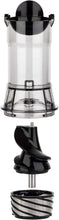 Load image into Gallery viewer, H.Koenig GSX12 Vertical Juice Extractor Stainless Steel Black, Fruit and Vegetable Juice, BPA Free, 82 mm Wide Mouth, Soft Pressure, 1 Litre, 400 W