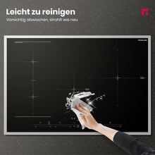 Load image into Gallery viewer, GASLAND IH774BFB Plaque de Cuisson Induction encastrable 77 cm, 4 foyers avec cadre en inox, zone spéciale BBQ, PowerBoost, 7000W (Poêle non incluse)