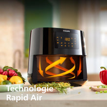 Load image into Gallery viewer, Versuni Philips Airfryer Series 3000 XL, 6.2L (1.2 kg), 14 in 1, 90% Less Fat Thanks to Rapid Air Technology, HomeID Recipe Application, Black (HD9270/90)
