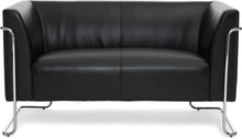 Load image into Gallery viewer, hjh OFFICE Canapé Lounge Curacao Similicuir Noir