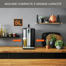 Load image into Gallery viewer, Krups Beertender Machine bière pression, Fûts de 5 L, Marques du groupe Heineken, Témoin lumineux, Température et mousse parfaites, Bière fraîche, Installation facile, Compact noire VB450E10