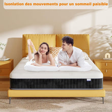 Load image into Gallery viewer, MOLPHIT Oeko-TEX Certified Mattress 90 x 190 cm, Thickness 25 cm, Independent Pocket Sprung Mattress, Adult and Children's Bed Mattress, Single Mattress, Perfect Support, Durable and Quiet